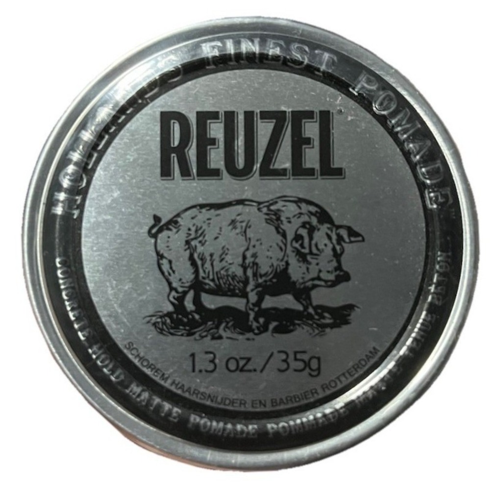 Reuzel Concrete Hold Matte Pomade 1.3 oz Travel Tin Silver Strongest Hold‎